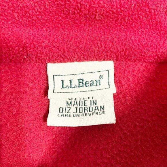 Vintage L.L. Bean red fair isle full zipper mock collar long sleeve cardigan‎ - Picture 5 of 8